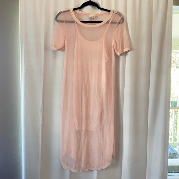 Urban Outfitters Dresses & Skirts - UO Caution To The Wind Mesh Midi Dress